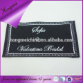 custom cheap labels and tags with metallic yarn for man